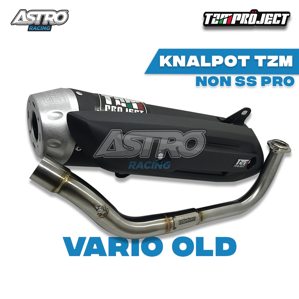 Knalpot TZM Project Racing Vario 125 Vario 150 NMAX AEROX PCX 150 Kenalpot Racing TZM STD NON SS PRO Full Package-Vario 110 Karbu