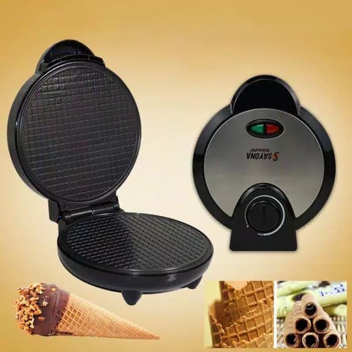 Mesin Pembuat Cone Es Krim Elektrik / Mesin Waffle / Egg Roll Maker