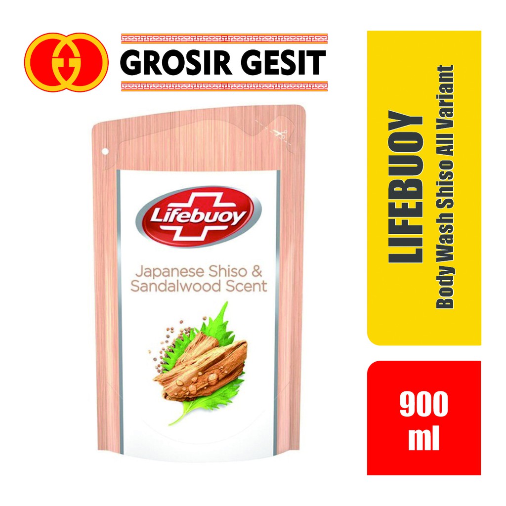 Lifebuoy Sabun Mandi Cair Shiso Mineral Clay Sandalwood 900 Ml