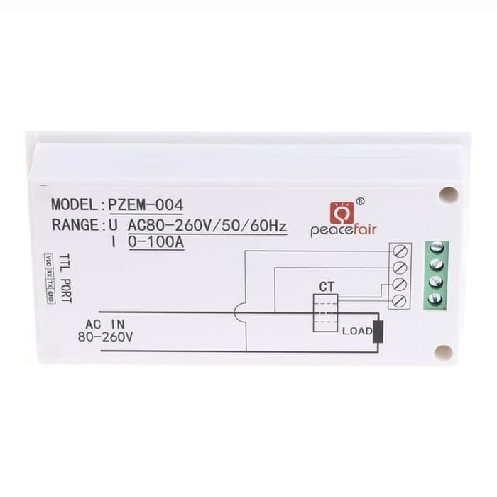 KWH Meter Monitor USB Interface Digital Volt Power Ammeter Energy AC 100A  Indikator TTL Modbus PC
