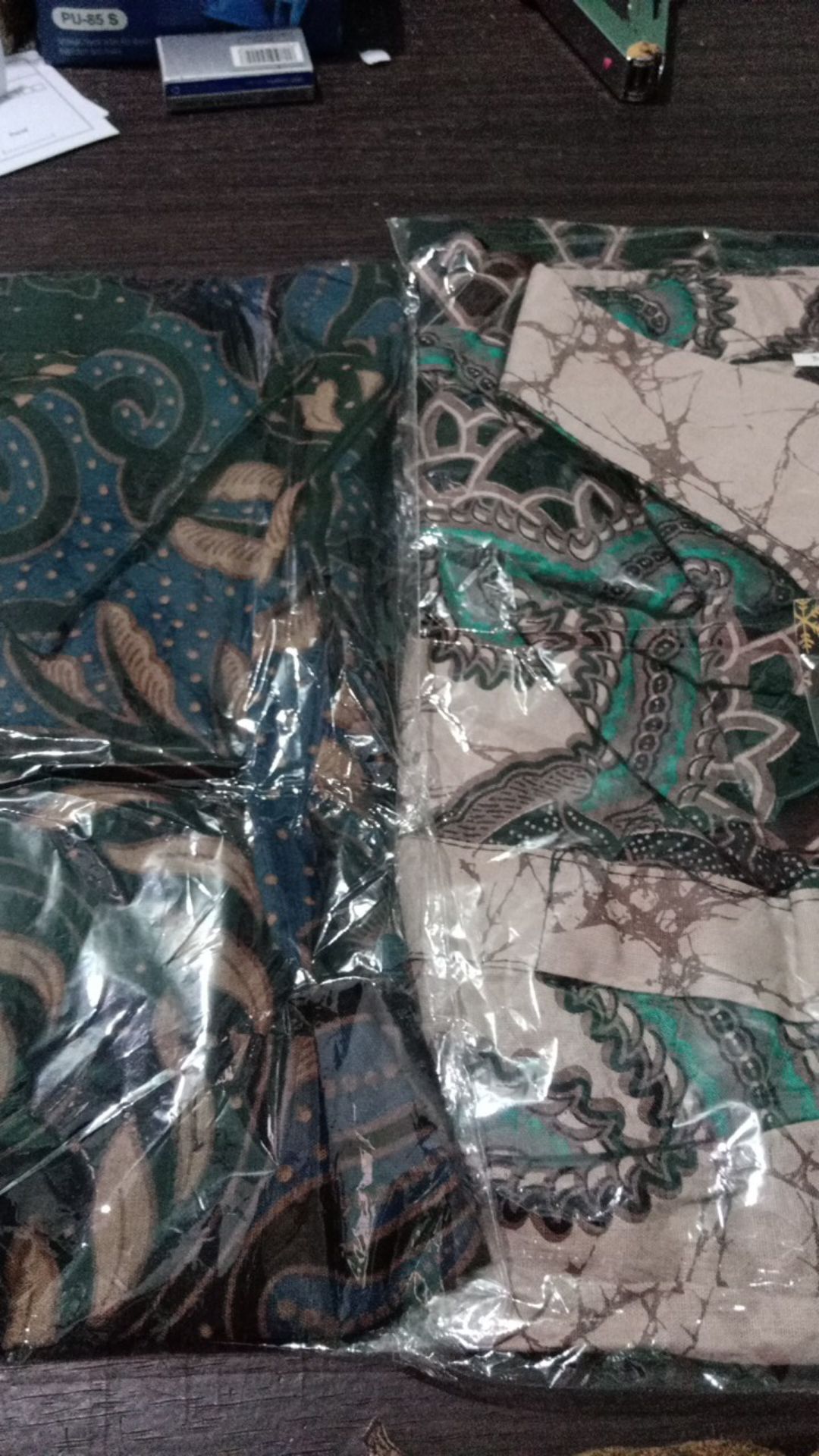 Kemeja Batik Pria Lengan Panjang Size M L Xl Xxl Sergam Kantor Formal Kerja Kenongo Hrb Manggar Abu
