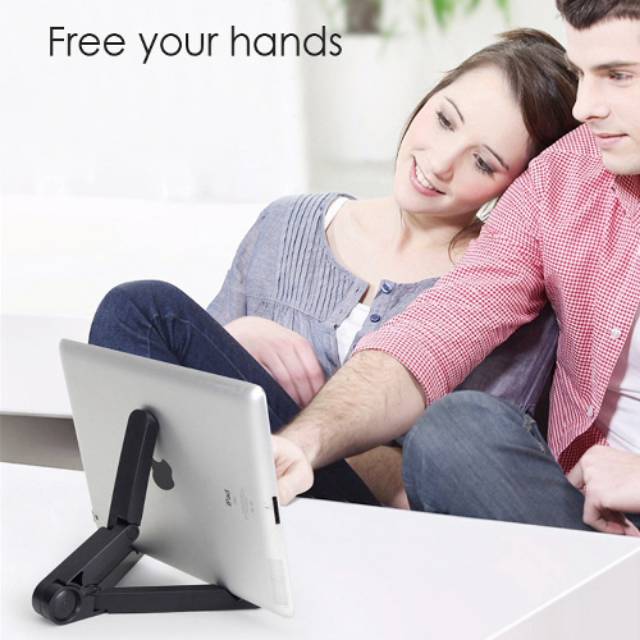 Dudukan HP Foldable Tablet Holder Desktop Big Phone tablet Holder Stand Bracket Mount Adjust jnp