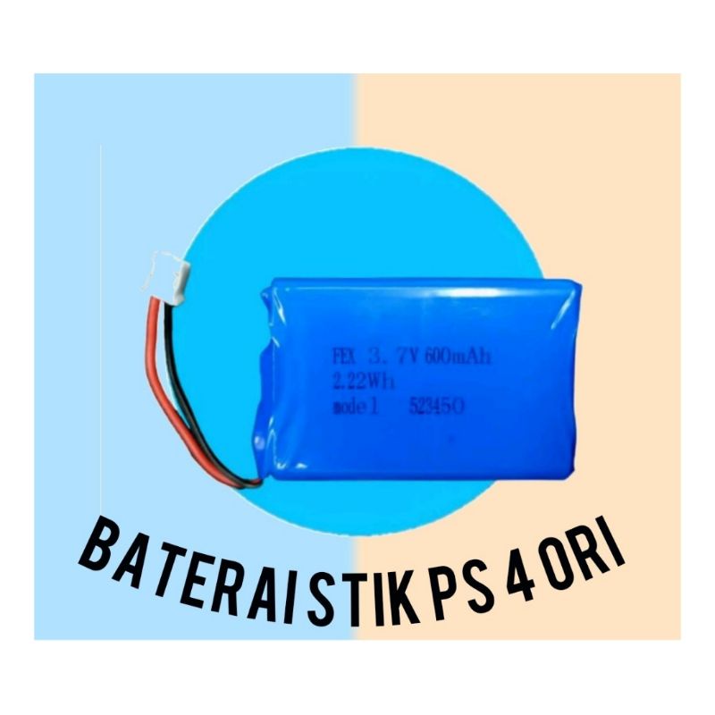 BATERAI STIK PS4 ORI / BATTERAY STIK PS4 ORI SOKET BESAR