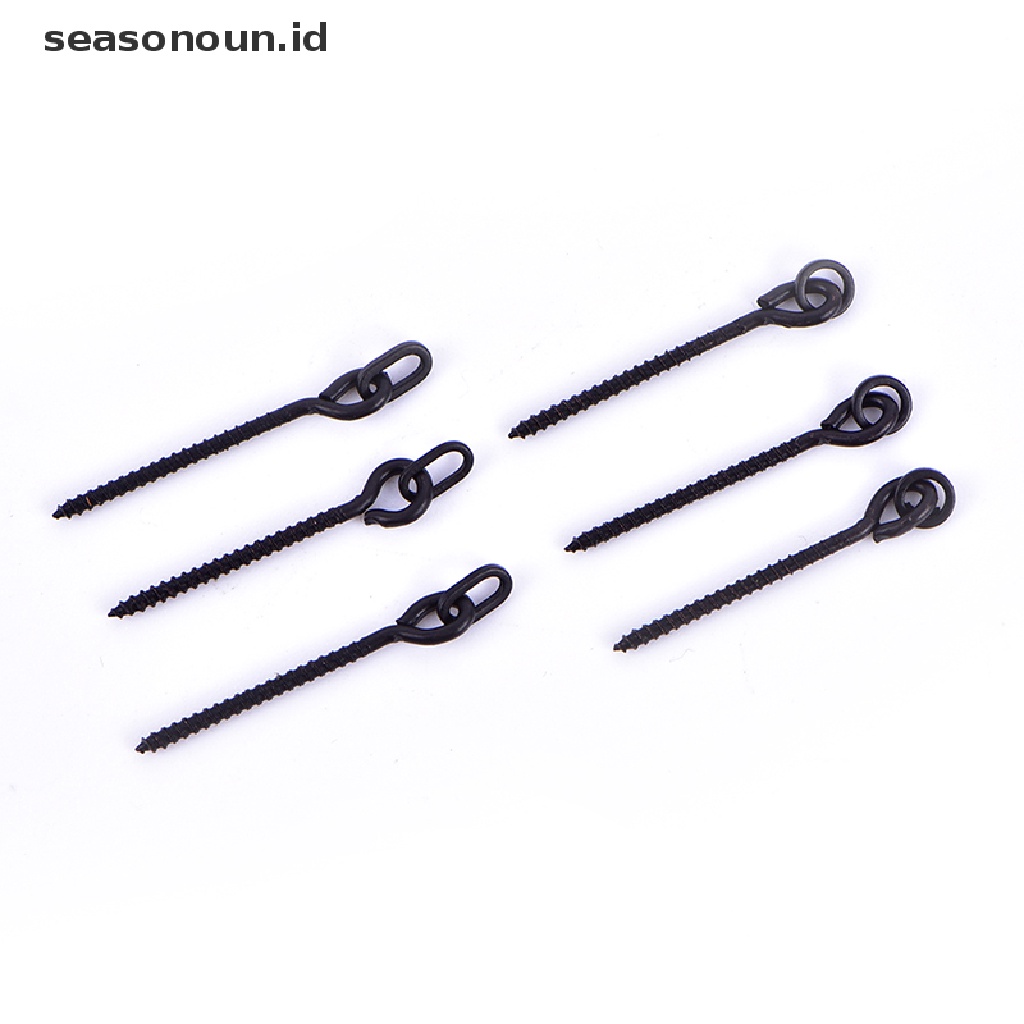 10 Pcs Sekrup Umpan Pancing Dengan Cincin Putar Bentuk D