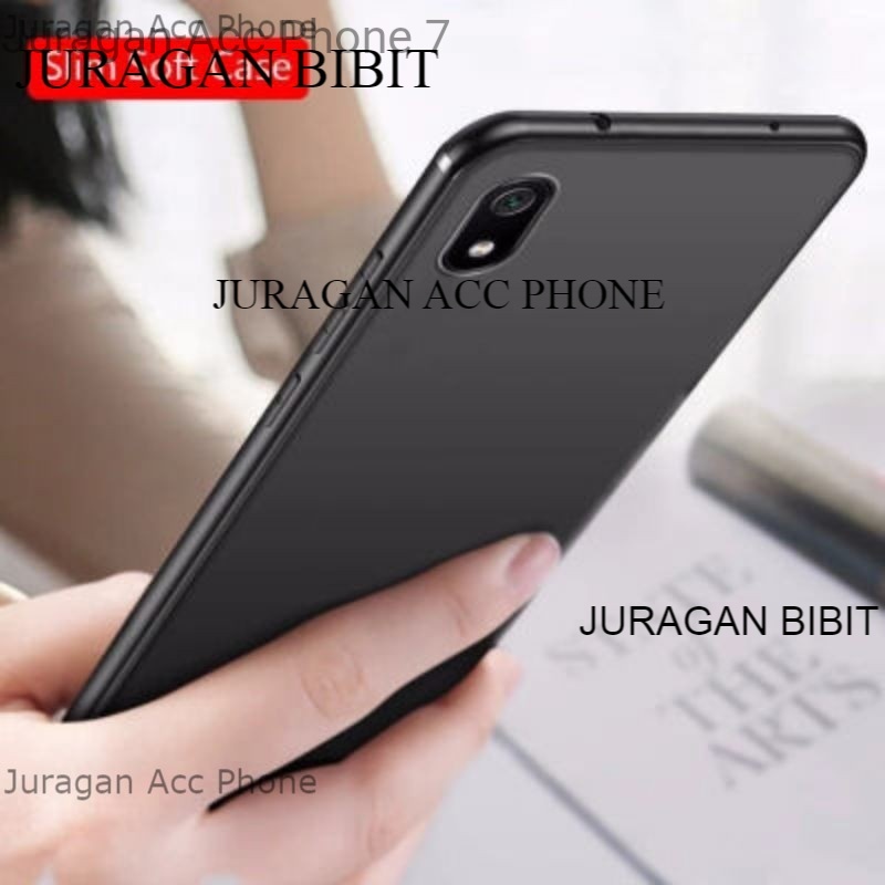 Soft Case Blackmatte Xiaomi Redmi 7A Casing Silikon  Black Matte Hitam Polos Xiaomi Redmi 7A Termura