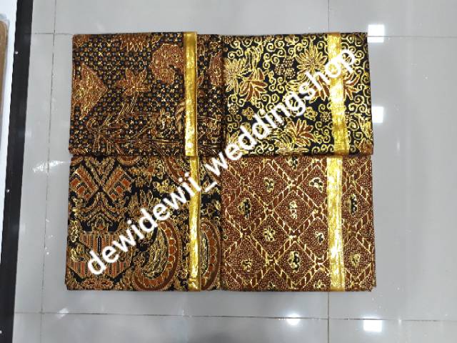 [Sepasang] Jarik Pengantin Prodo - Motif Lengkap | Dasar Coklat