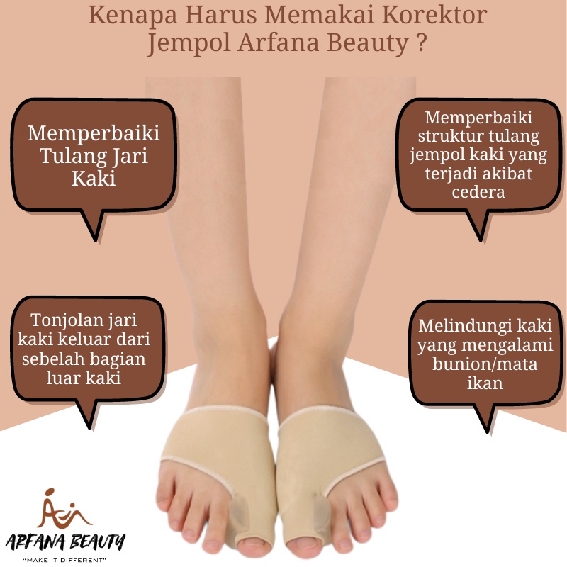 Alat Pelurus Jempol Kaki Korektor Terapi Korektor Tulang Jempol Kaki Bengkok Bunion Hallux Valgus