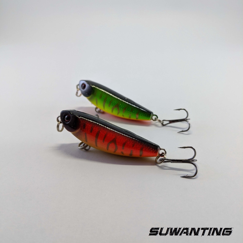 Umpan Pancing Fishing Lure WTD Pencil  Top Water Hengjia Mirip Dw62 Treble Hook ~ SUWANTING ~