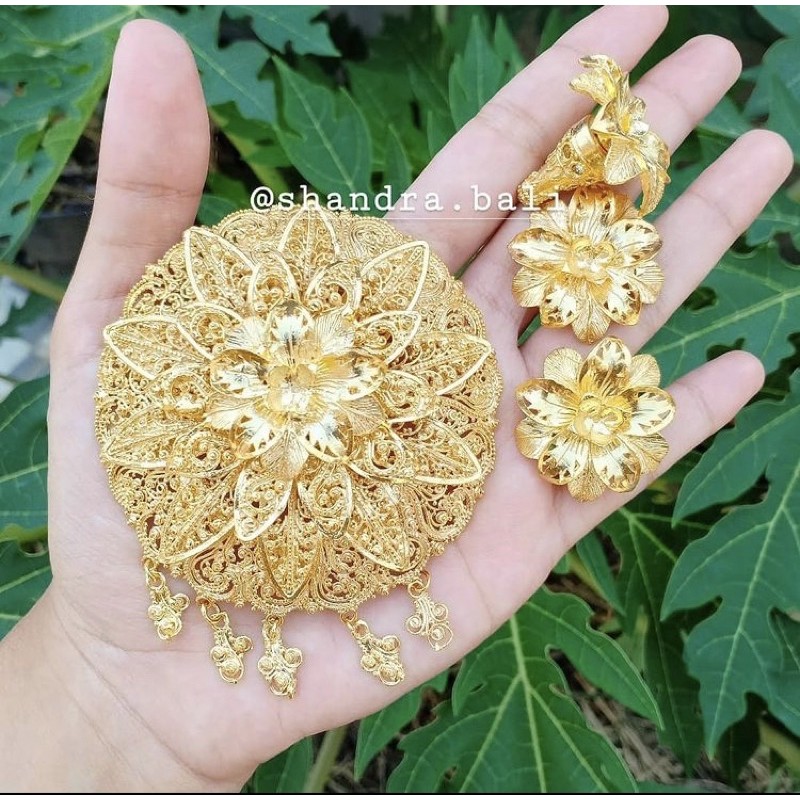 Set Bros Emas Kendari Alpaka Bali Murah Grosir Supplier