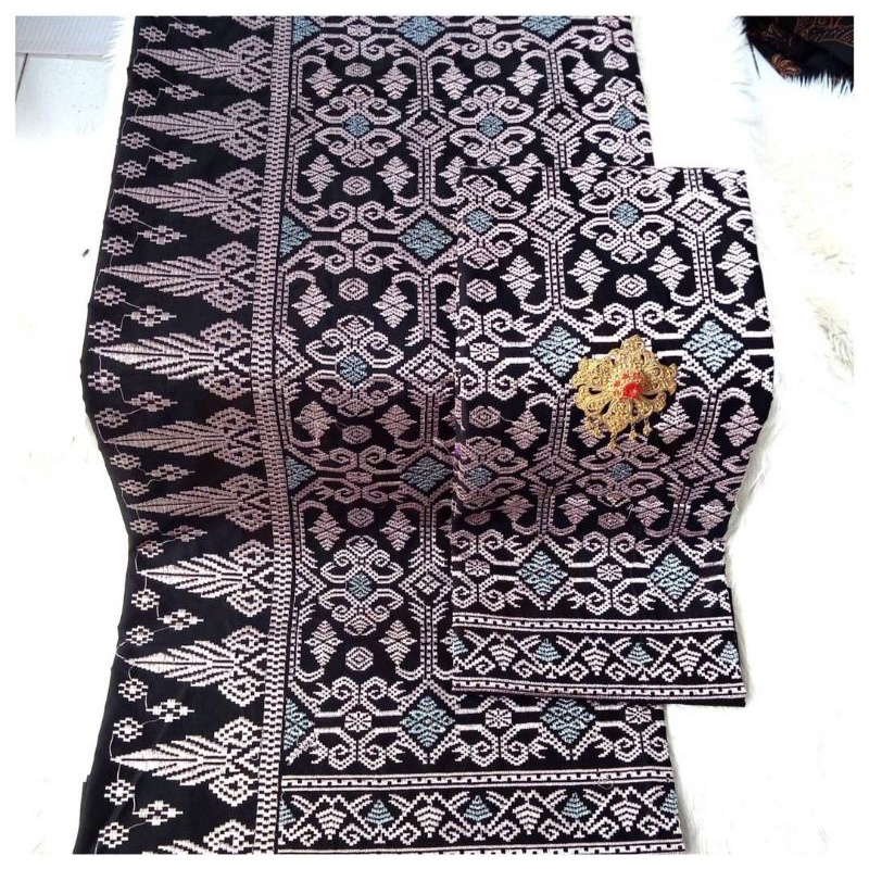 [set] couple bordir songket / kamen +saput udeng