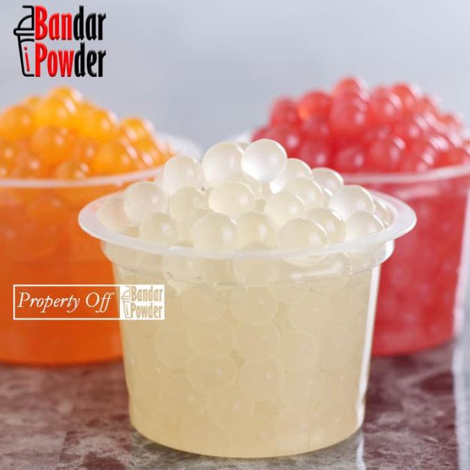

Spesial Promo Popping Boba Lychee Leci 500gr | Supplier Powder Minuman Bubble Drink
