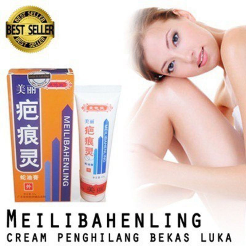 MEILIBAHENLING CREAM PENGHILANG BEKAS LUKA BAKAR KORENG - MEILIBAHENLING BIO HERBAL CREAM BPOM