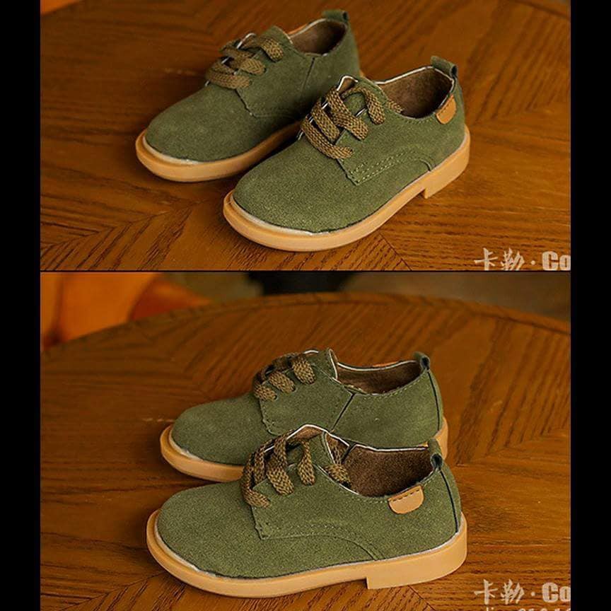 Sepatu anak COWOK Green Army Pantofel Shoes