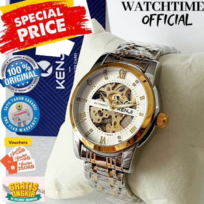 JAM TANGAN FASHION PRIA OTOMATIS JAM TANGAN COWOK AUTOMATIC KENJI ARLOJI FASHION  PRIA ORIGINAL