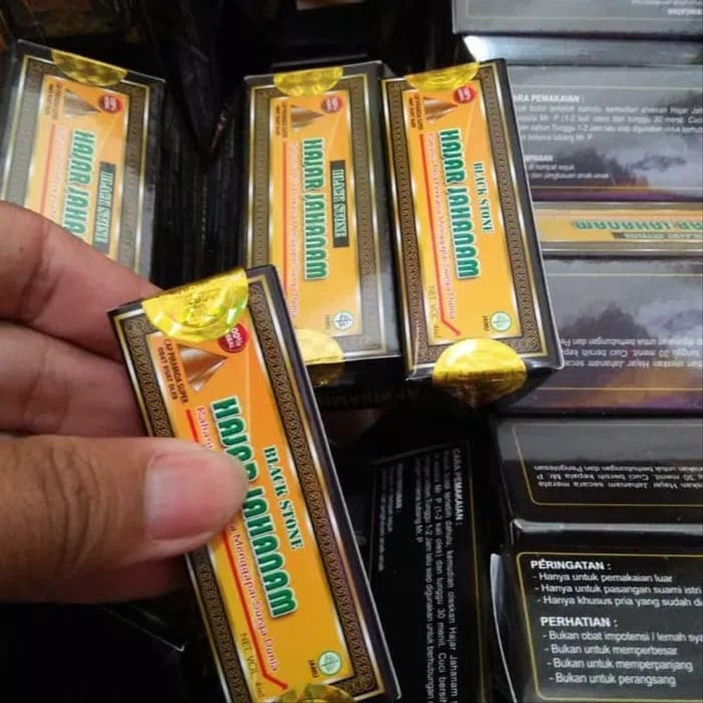 1Pcs Kuat Oles Tahan Lama Pria Dewasa Obat Hajar - Jahannam Gold Premium Mesir Asli Original Murah-4