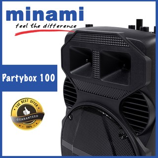 Minami PARTY BOX 100 SPEAKER AKTIF PORTABLE meeting 12 inch TERMURAH
