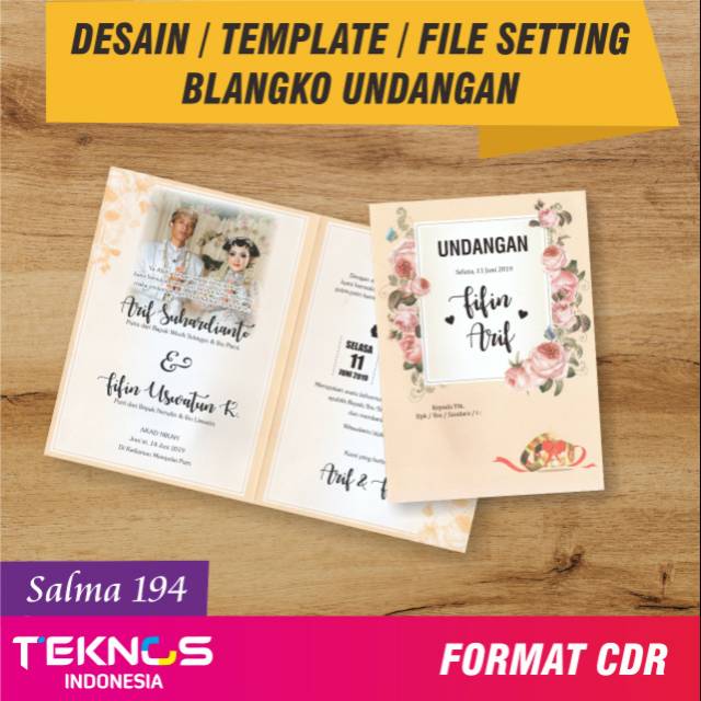 Jual DESAN BLANKO UNDANGAN PERNIKAHAN SALMA 194 | Shopee Indonesia