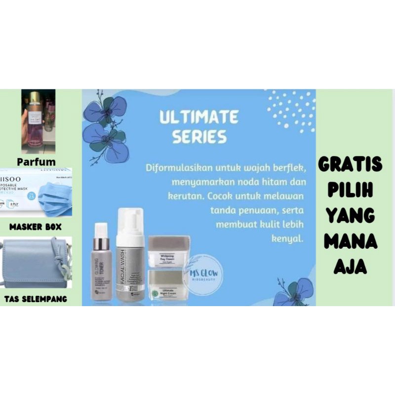 MS GLOW PAKET WAJAH ULTIMATE FLEK HITAM