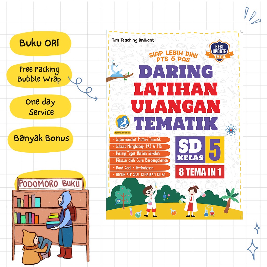 DISKON 1.1  TEMATIK SD KELAS 5 - DARING LATIHAN ULANGAN TEMATIK