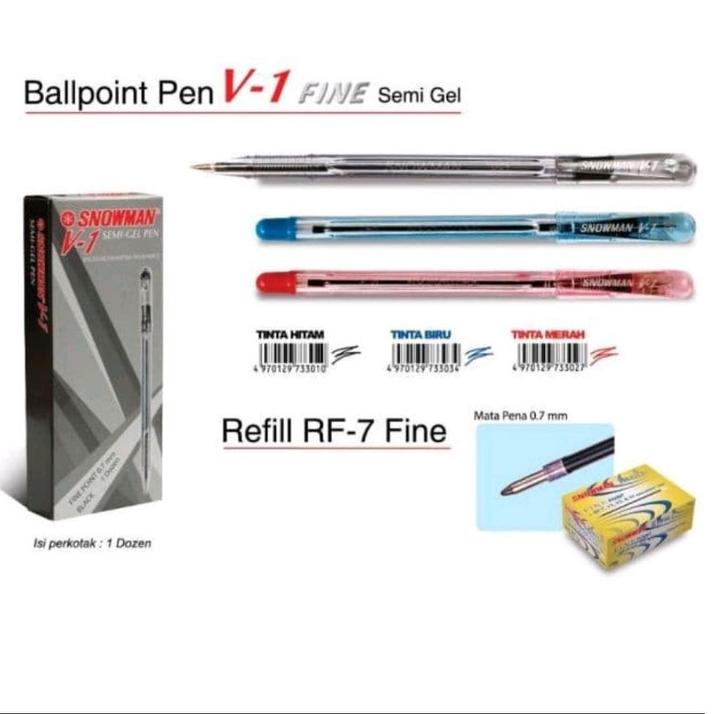 

⸨QoR♟⸩ ⭐️ (130gr) 1pak pen polpen snowman v1 //New kolection