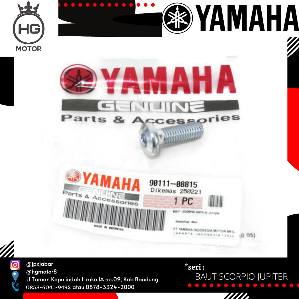 BAUT PIRINGAN CAKRAM DEPAN SCORPIO JUPITER MIO ORIGINAL YAMAHA