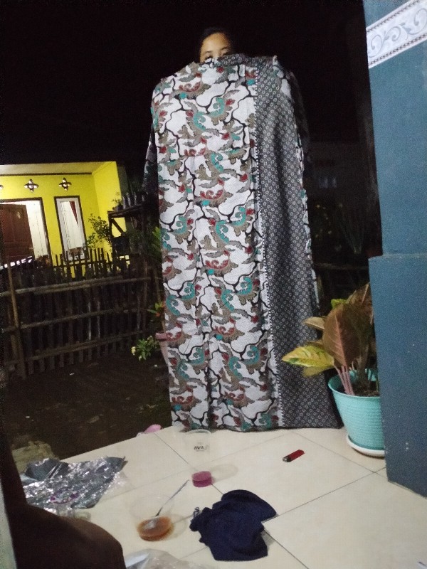 Baju Gamis Batik Wanita - Gamis Batik Jumbo - Gamis Batik Allsize - Gamis Syari - Batik Gamis Embos