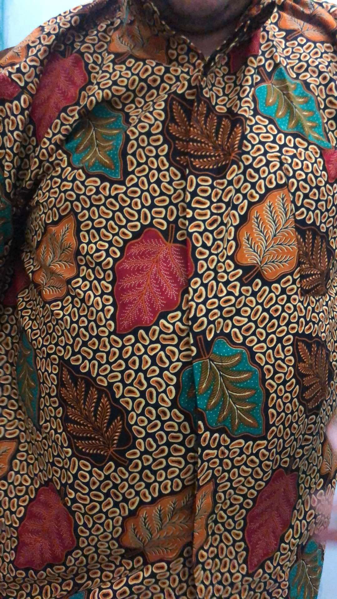 Kemeja Pria Batik Big Size 4l-5l Ukuran Besar Atasan Baju Hem Batik Jumbo Lengan Pendek Ldr-dn