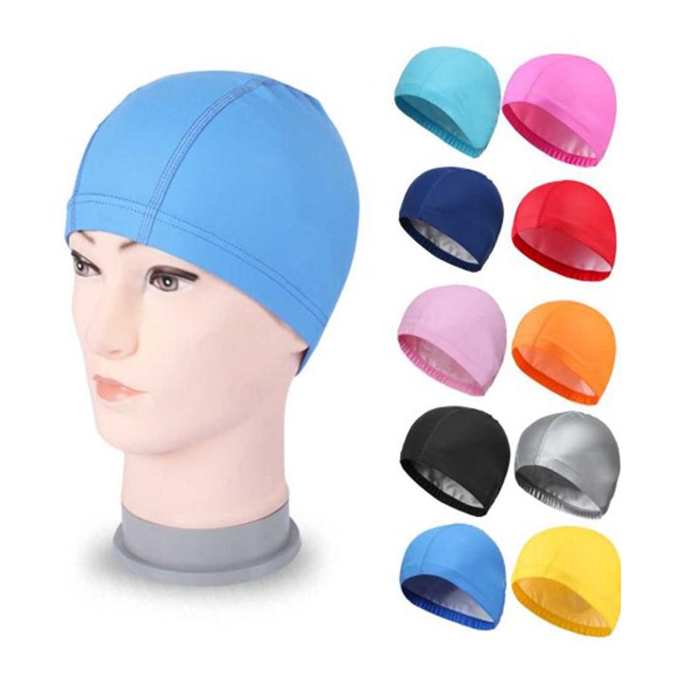 Topi Renang Anti Air Swim Cap Nylon