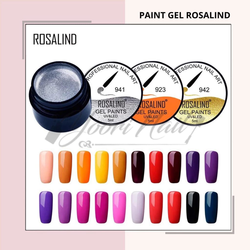 Painting gel pot eceran polish gel lukis nail art uv gel paint gel white black gold silver red