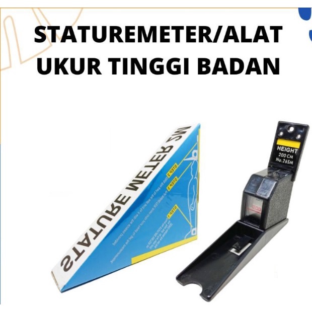 (NCS) Staturemeter Alat Ukur Tinggi Badan 2 meter Pengukur Meteran 2M Stature Meter