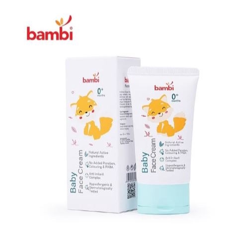 BAMBI Baby Face Cream 50ml Krim Wajah Bayi Facial Cream