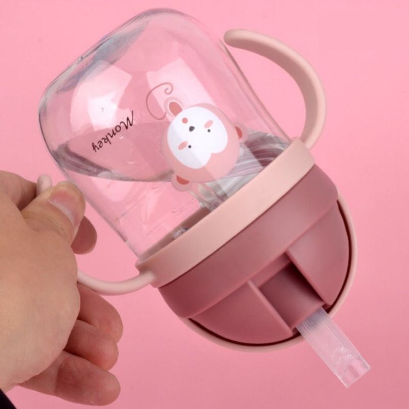 BOTOL MINUM ANAK / BABY GAGANG NEW DESAIN BPA FREE 300mili SEDOTAN