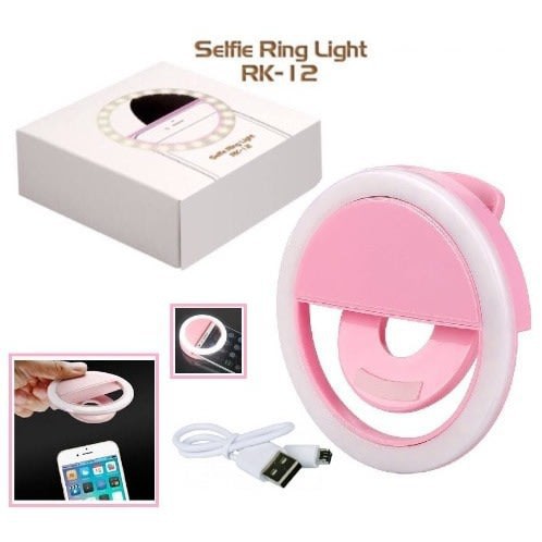 RING LIGHT SELFIE / LAMPU SELFIE / LED Rechargeable Mobile