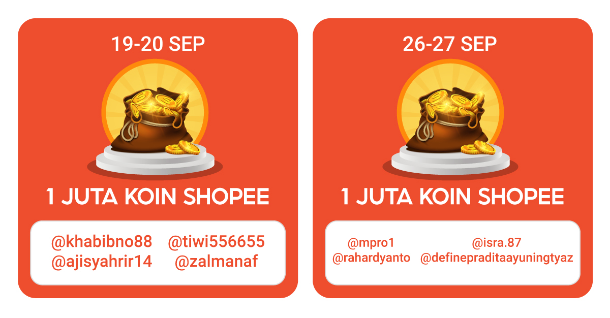 Pemenang Gran   d Prize ShopeePay Lucky Draw Isi & Transfer Saldo