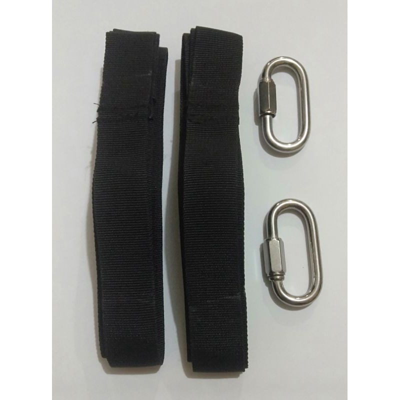 Strap Webbing Tambahan  dan Carabiner Untuk Hammocking