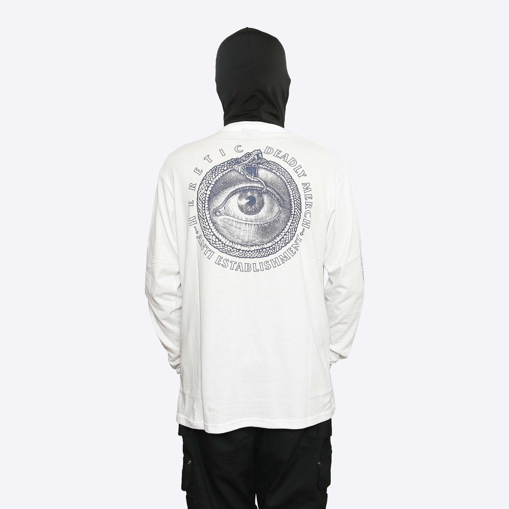 Heretic - Longsleeve T-shirt - Snake Eye White