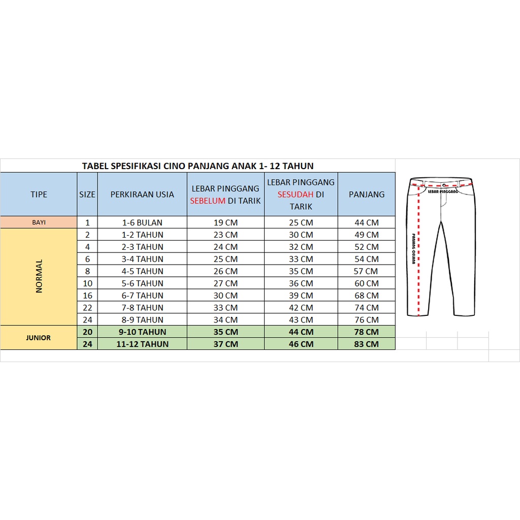 CELANA CHINO PANJANG ANAK PREMIUM OSHBOSS USIA 1-12 TAHUN-1