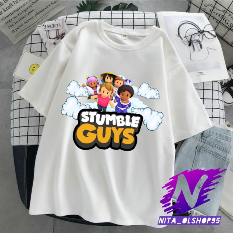 baju anak stumble guys adventur terbaru kaos stumble guys