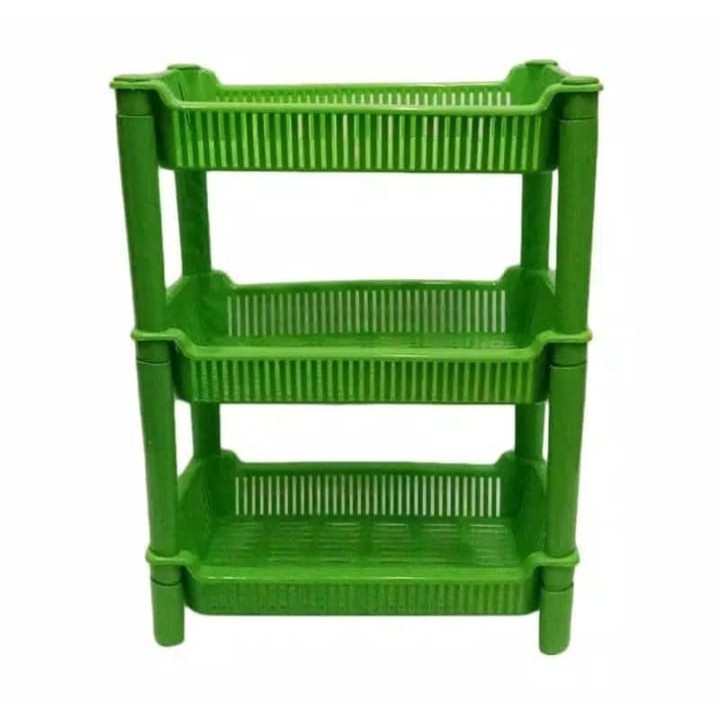 Rak susun Mini serbaguna 3 tingkat plastik multifungsi 35,5cmX30cm