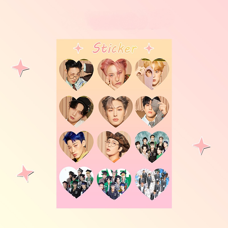 Stiker Glitter Desain Kpop BTS Blackpink Aespa NHYPEN Twice Ateez Untuk Dekorasi