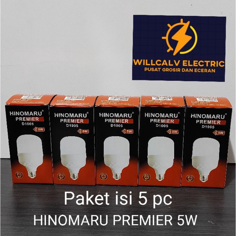 PAKET ISI 5 PC HINOMARU PREMIER 5W 5 WATT CAHAYA PUTIH / LAMPU LED KAPSUL HINOMARU PREMIER 5W 5 WATT CAHAYA PUTIH