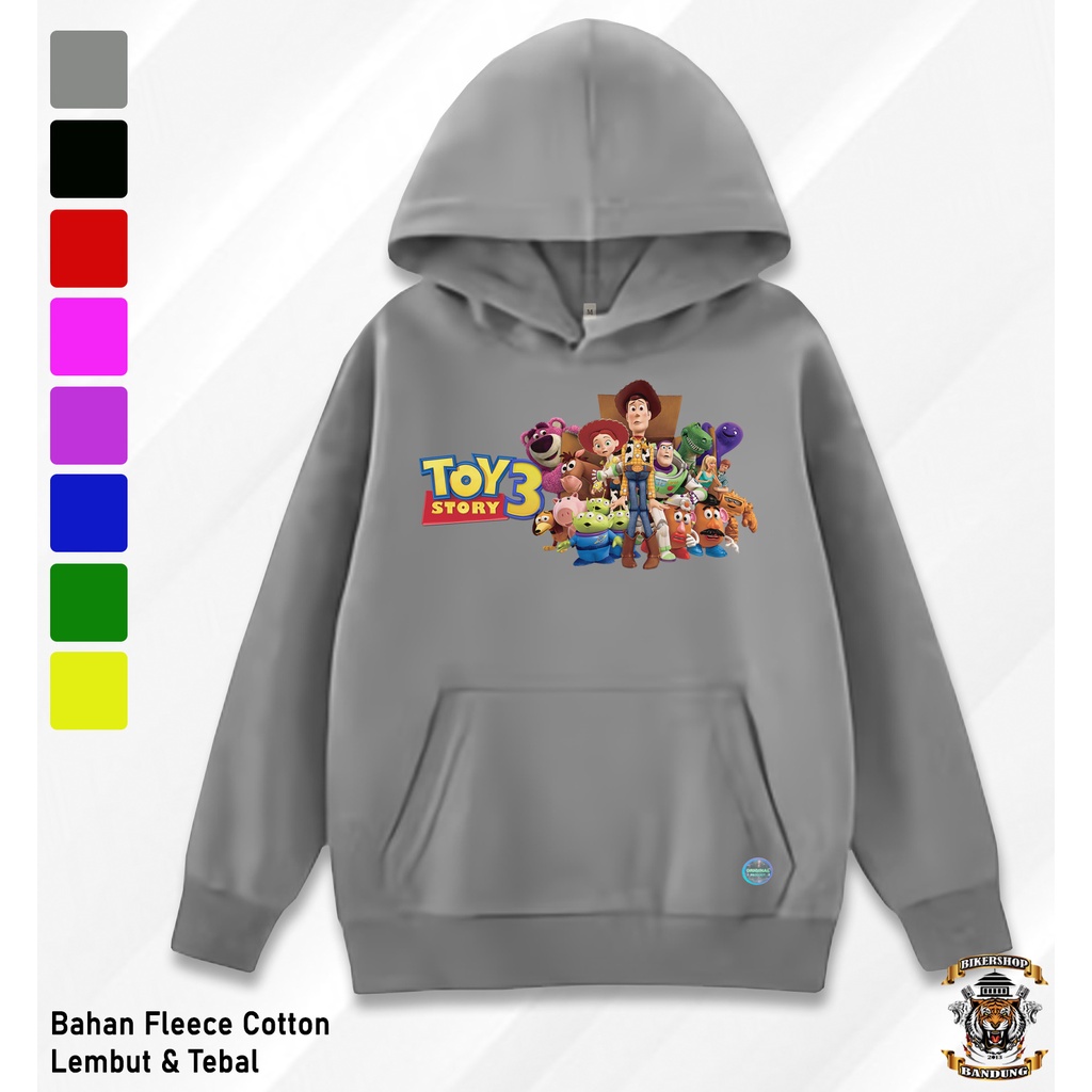 Sweater Hoodie Anak TOY STORY Anime Vintage Switer Anak Laki - Laki Perempuan Unisex
