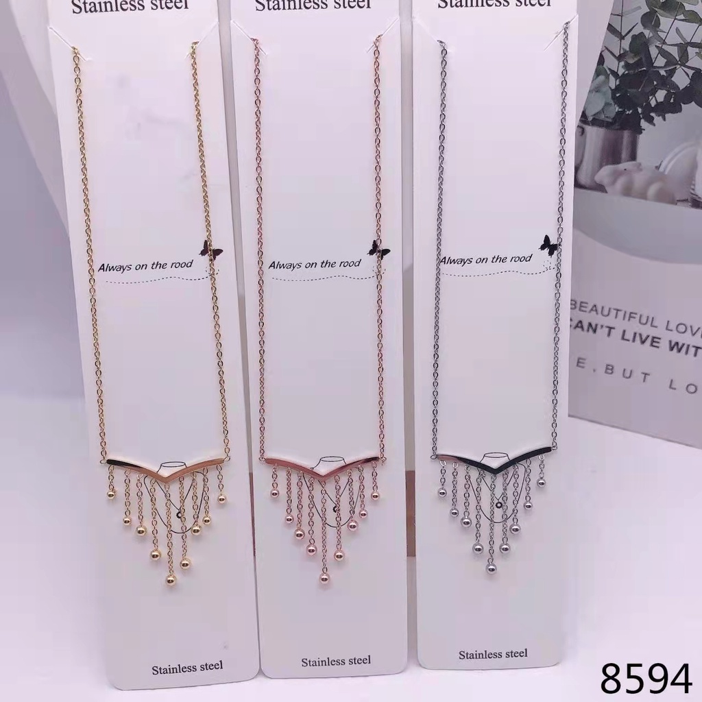 Kalung Titanium Perhiasan Fashion 8594