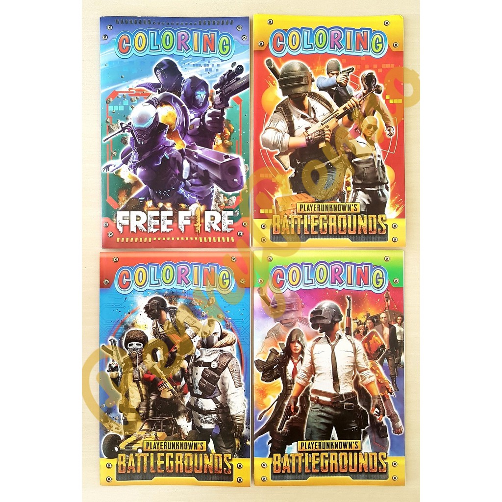 Buku Mewarnai Model Free Fire Buku Mewarnai Cowok Shopee Indonesia