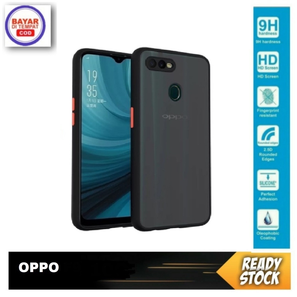 Case Oppo F9 / Oppo A12 / Oppo A5s / Oppo A7 Hard Case AERO Armor Transparent Shockproof Fusion Casi