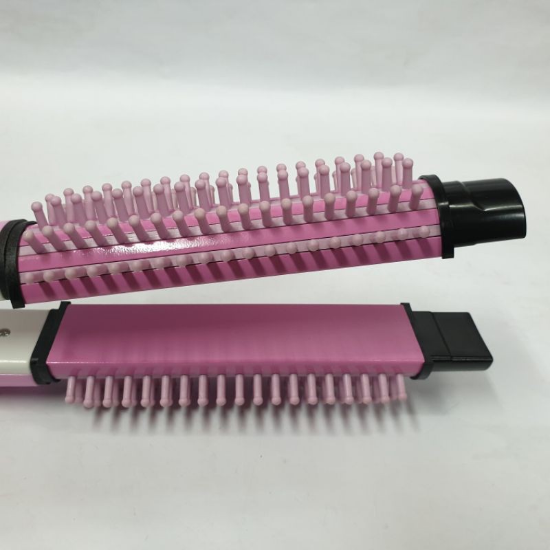 Alat Catok Rambut Ladystar Sisir 2in1 Rebonding Lurus Keriting Temperatur Murah Ls 68