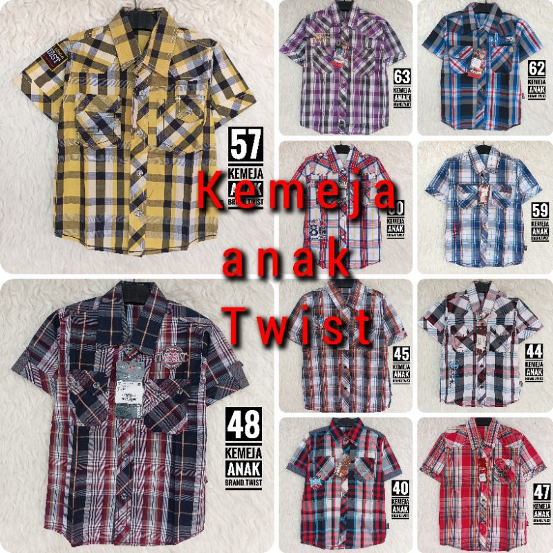 Kemeja Anak Kotak Twist