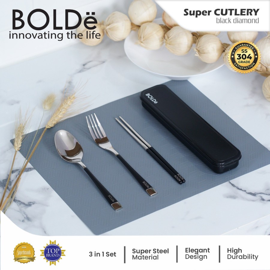 Alat Makan BOLDe Super Cultery Set 4 Pcs