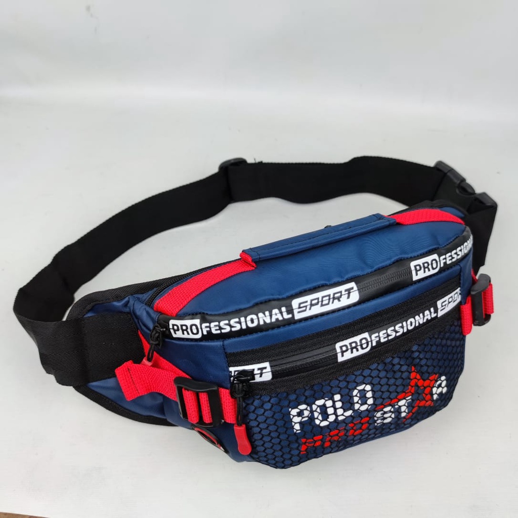 Tas Pria Tas Pinggang Original  Polo Prostar Waistbag Waterproof Tas Selempang Bahu