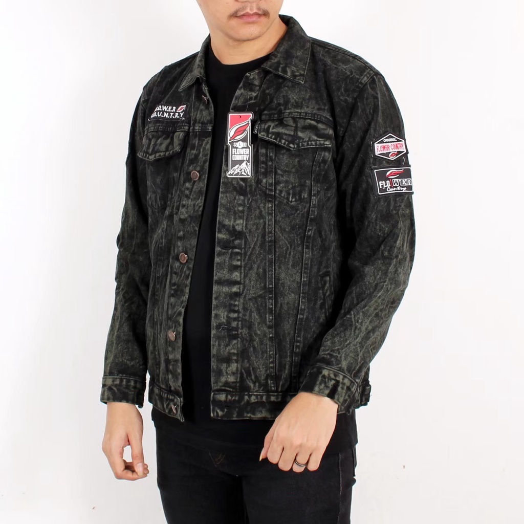 Jakek Denim Pria Original Brand And New Produck in Yeah 2022/ Jaket Jeans Cowo Keren